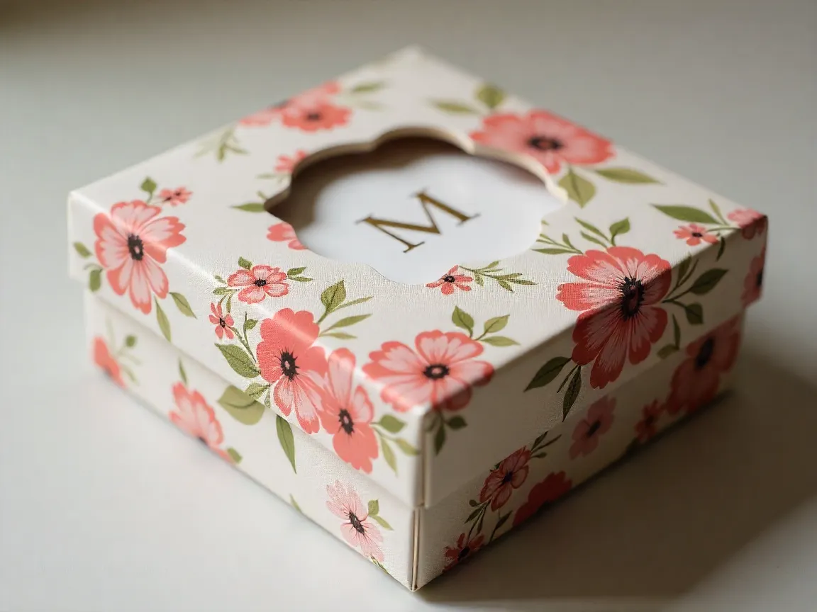 Custom gift box with personalized details